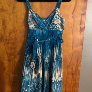 Anthropologie teal dress size 4